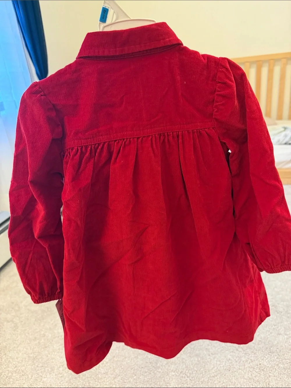 Carter's Red Corduroy Button-Front Girls Dress